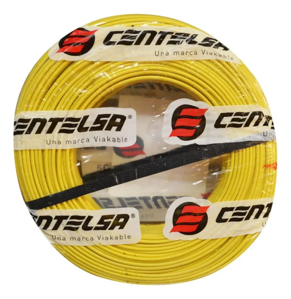 Alambre Rigido Centelsa 10 X 100 Mts ( Amarillo)